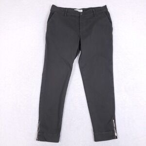 Henry & Belle Pants 29 Skinny Ankle Zip Chino Dark Gray Stretch Made in USA